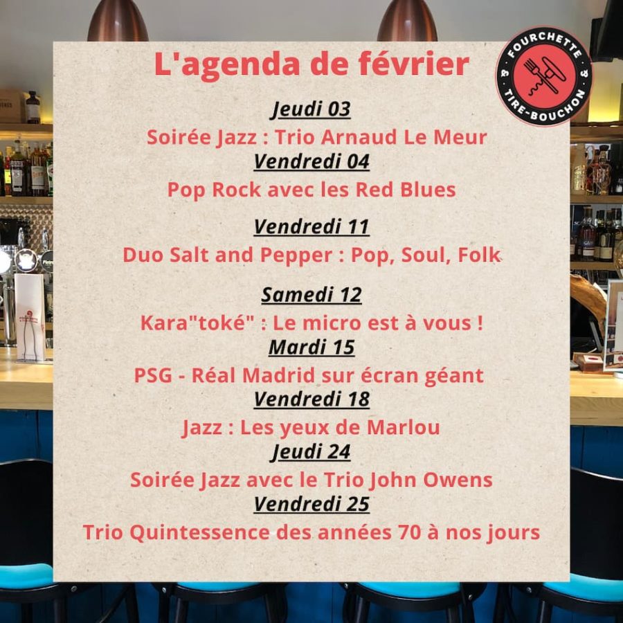 Agenda de février 2022