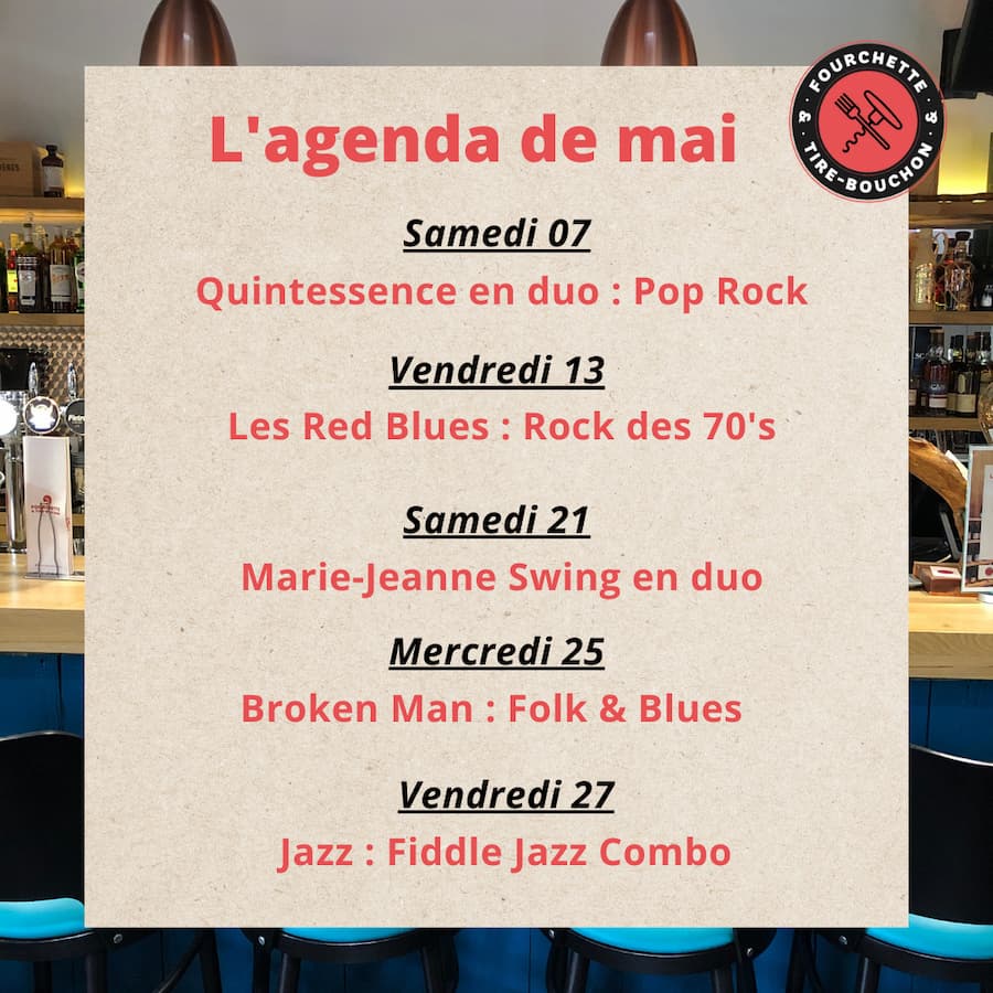 L’agenda de mai