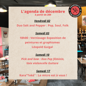 L'agenda de déce