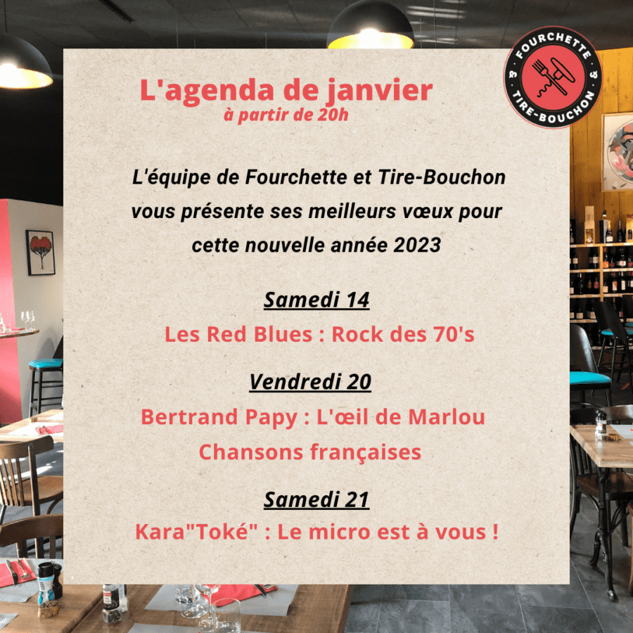 L’agenda de janvier