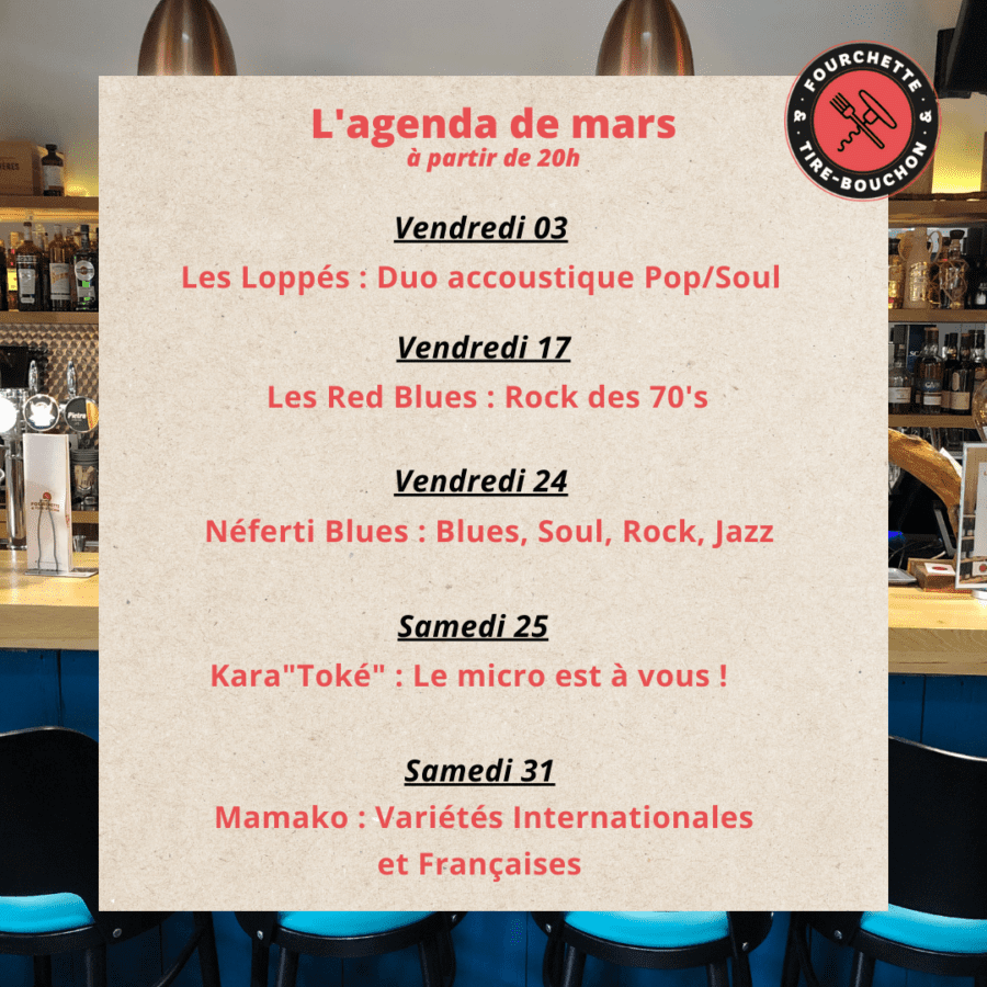 L’agenda de mars