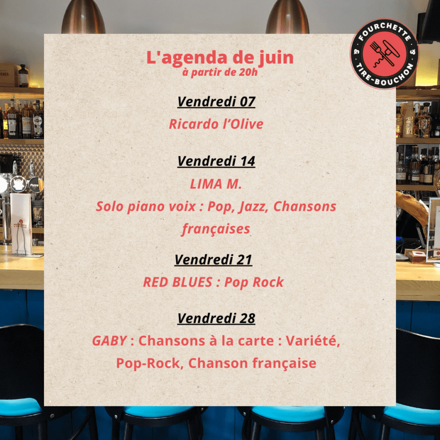 📖 L&rsquo;agenda de juin